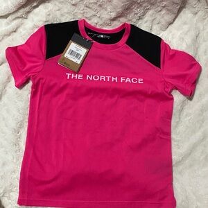 The North Face Fuchsia and Black Tee